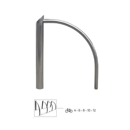 Bicicletário de piso - ARI - Ado urban - com sistema de segurança / para espaço público / em aço inoxidável