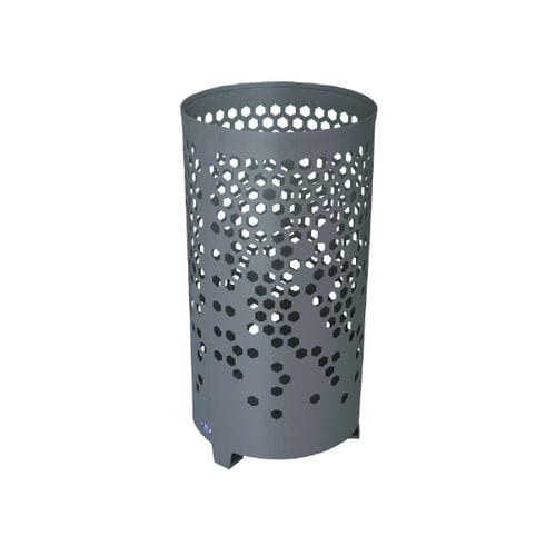 Lixeira pública - BEE - Ado urban - em aço Corten / em chapa perfurada / em ferro