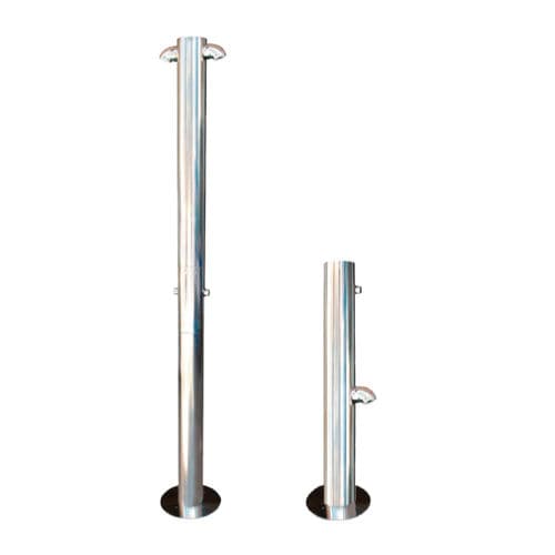 Chuveiro externo para piscina - ARTIC - Ado urban - walk-in / lava-pés / em aço inoxidável