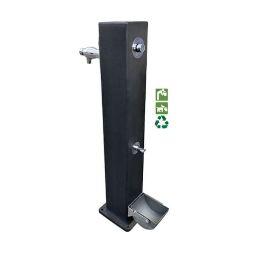 Bebedouro para cães - PUG - Ado urban - antivandalismo / para ambiente externo / em aço inoxidável
