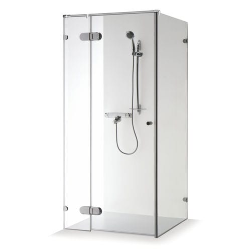 Cabine de banho em vidro - NORA PLIUS - Baltijos Brasta - com porta de abrir / retangular