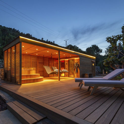 Sauna finlandesa - POOL HOUSE - Alpha Wellness Sensations - de infravermelho / bio / banho turco