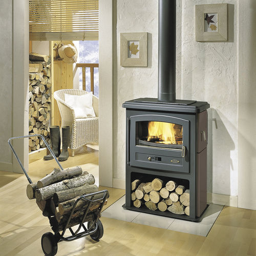 Salamandra a lenha - ECO - GODIN export - 7,5 kW / tradicional / em aço
