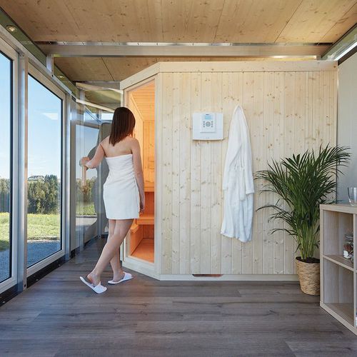 Sauna finlandesa - Biohort GmbH - da linha residencial / em epícea / para ambiente interno