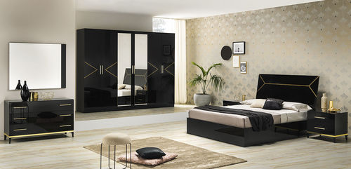 Cama de casal - ELEGANCE - Ben Company srl Industria Mobili - contemporânea / estofada / com cabeceira