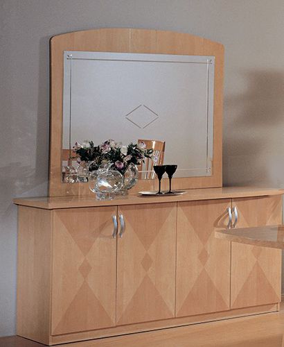 Buffet aparador contemporâneo - Elena - Ben Company srl Industria Mobili - com folheado de madeira / bege