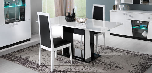 Mesa de jantar contemporânea - ELISA - Ben Company srl Industria Mobili - em madeira / com base em madeira / retangular