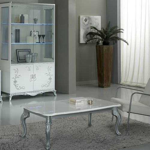 Mesa de centro de estilo - Ben Company srl Industria Mobili - em cimento / com base metálica / retangular