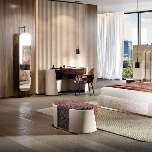 Banco de pé de cama contemporâneo - MAJESTIC L - Capital Collection - em tecido / da linha residencial / da linha comercial