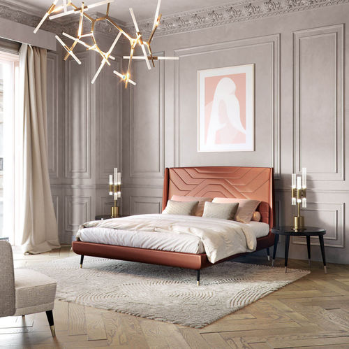 Cama de casal - AMÈLIE - Capital Collection - contemporânea / estofada / com cabeceira