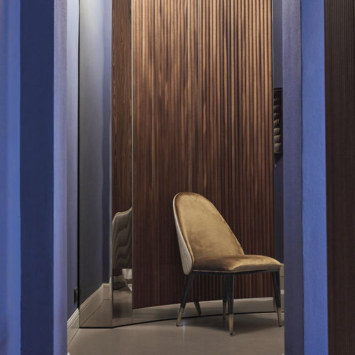 Cadeira contemporânea - DIVA S-B - Capital Collection - para ambiente interno / em espuma de poliuretano / com base metálica