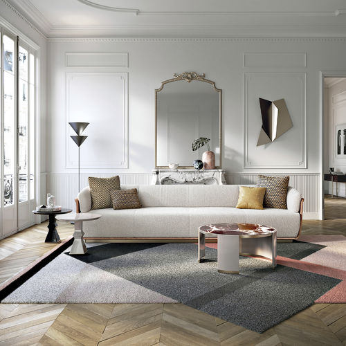 Sofá contemporâneo - ALLURE - Capital Collection - em tecido / em couro / com almofadas