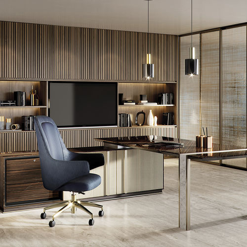 Cadeira de escritório contemporânea - DIVA OFFICE XL - Capital Collection - para ambiente interno / em espuma de poliuretano / com base metálica