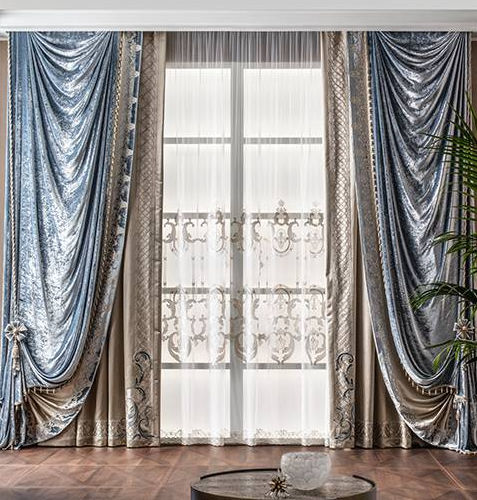 Cortina de cor lisa - ETOILE  - Chicca Orlando srl - estampada / em veludo / em cetim