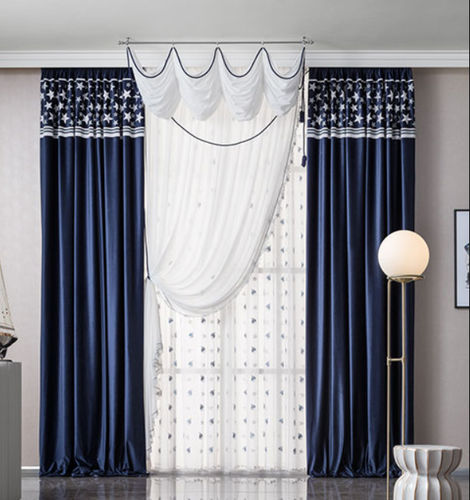 Cortina estampada - NAVY MODEL 14 - Chicca Orlando srl - em veludo