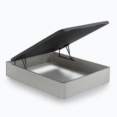 Cama de casal - BIKKAT - Ecus Sleep, S.L.U. - contemporânea / com box baú / em madeira