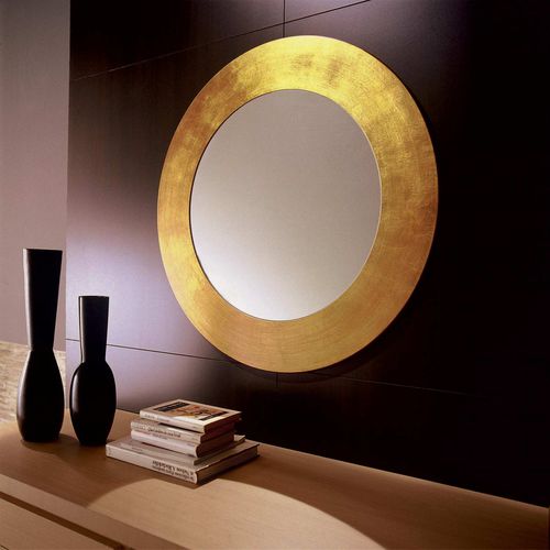Espelho de parede - VANITY - Formenti Arredamenti di Giorgio Formenti & C.snc - contemporâneo / redondo / dourado