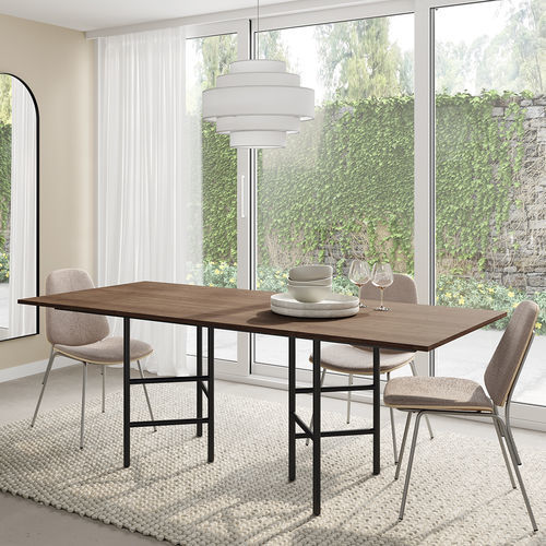 Mesa contemporânea - Scala - Mobenia - em MDF laqueado / em cerâmica / em laminado melamínico