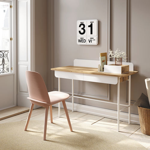Mesa secretária de piso - Set - Mobenia - contemporânea / em MDF laqueado / em laminado melamínico