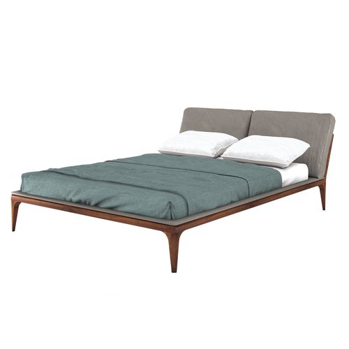 Cama de casal - CAMILLA - Oliver B. Group srl - clássica / com cabeceira estofada / em couro