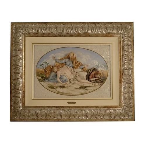 Quadro decorativo arte figurativa - Pietà - Porcellane Principe snc - para sala de exposições