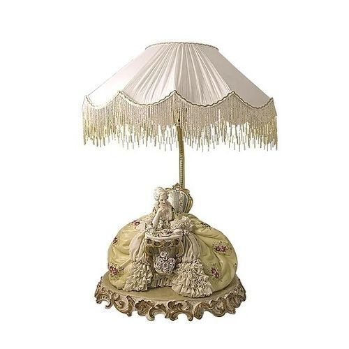Luminária de mesa - Lady reading - Porcellane Principe snc - em tecido / de estilo / sem fio