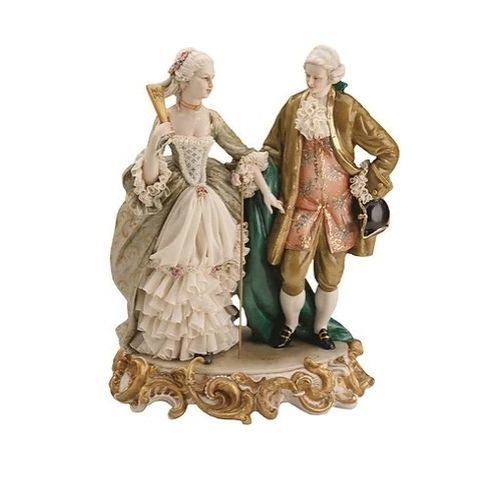 Escultura em porcelana - Promenade - Porcellane Principe snc
