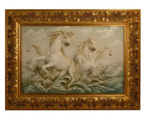 Quadro decorativo - Small running horses - Porcellane Principe snc