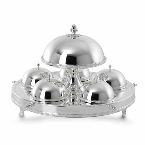 Serviço de chá em metal prateado - ROYAL : 9.81.1292 - Rino Greggio Argenterie spa - para uso doméstico / da linha comercial