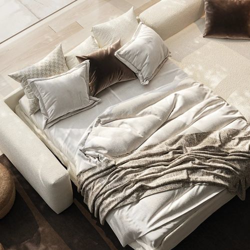Sofá modular - VEGAS - S.m.c. Italia srl - de canto / cama / contemporâneo