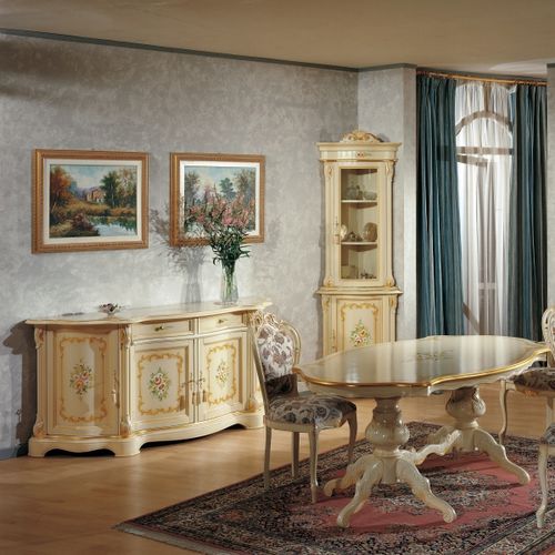 Buffet aparador de estilo - ART.9909 - Tarocco Vaccari Group srl - em madeira laqueada / branco