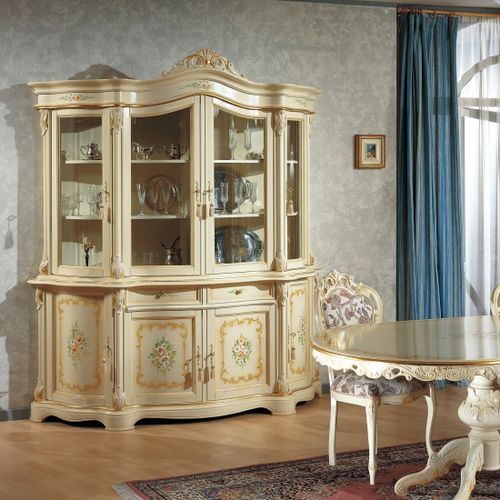 Cristaleira de estilo - ART.9903 - Tarocco Vaccari Group srl - em madeira laqueada