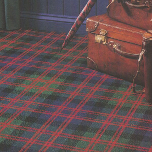 Carpete tecido - MACDONALD TARTAN  - STEVENS AND GRAHAM - em nylon / de lã / quadriculado