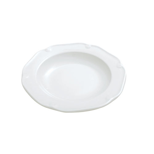 Prato fundo - ECLETIQUE : COMPOSTELLE - PILLIVUYT - redondo / em porcelana / de cor lisa