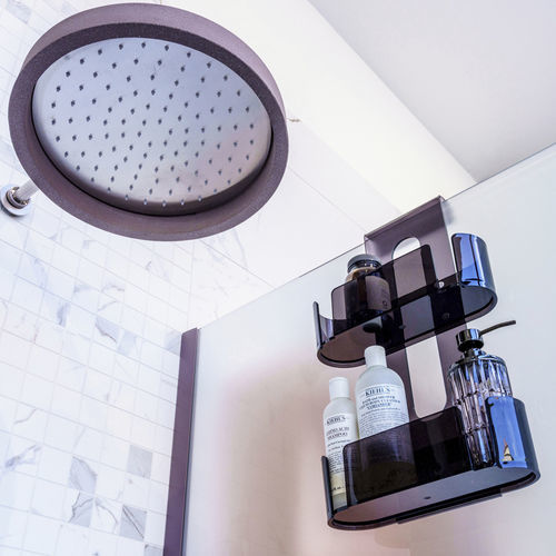 Porta-shampoo de parede para box de banheiro - Ghost Double - CIPI' - oval
