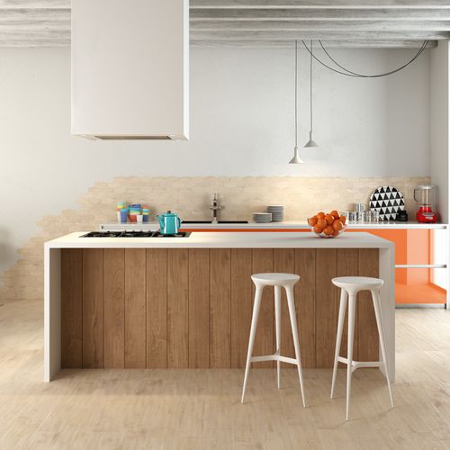 Placas de revestimento em grés porcelanato - WALNUT - HERBERIA - com acabamento natural / para ambiente interno / de piso