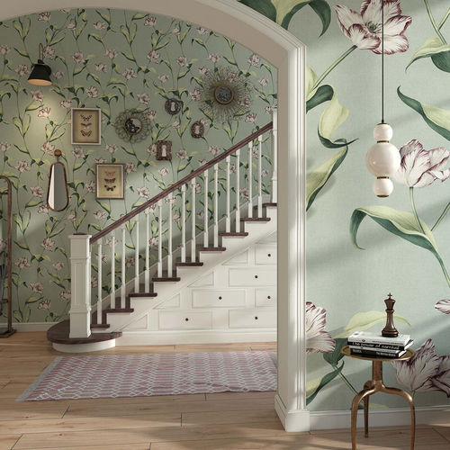 Papel de parede clássico - CORDELIA - Tecnografica Italian Wallcoverings - em fibra de celulose / em tecido não tecido / em fibra de vidro