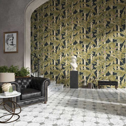 Papel de parede clássico - ACANTHOS - Tecnografica Italian Wallcoverings - em fibra de celulose / em tecido não tecido / em fibra de vidro