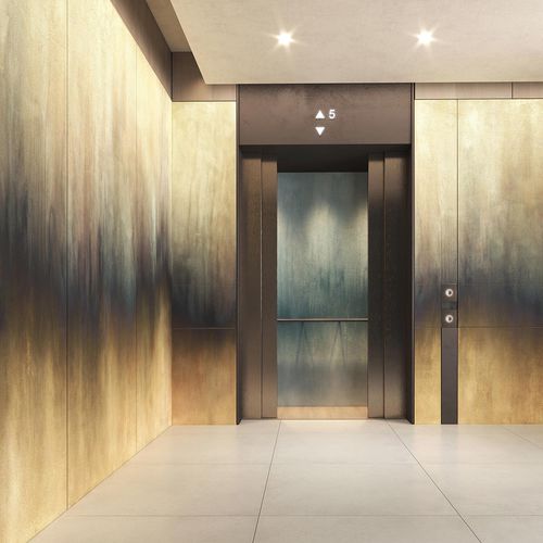 Painel decorativo de revestimento - LAMIERA FIAMMATA - Tecnografica Italian Wallcoverings - de parede / para ambiente interno / leve