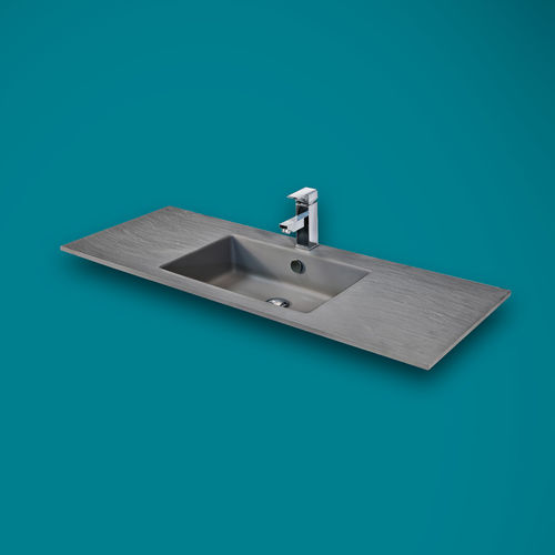Cuba de embutir - TOP CON INTEGRATO - THERMO DESIGN - em pedra natural / com tampo / retangular