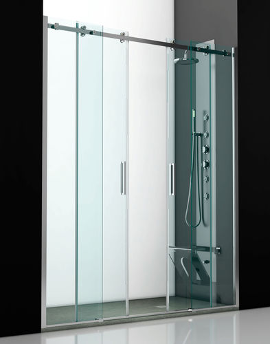 Box de banheiro de correr - PN2-A - THERMO DESIGN - retangular / frontal / em vidro temperado