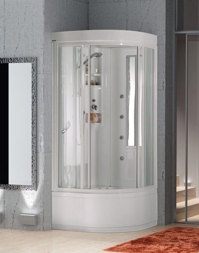 Cabine de banho em vidro - ALGARVE - THERMO DESIGN - com portas de correr / de canto / para cromoterapia