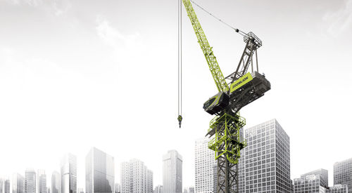 Guindaste com torre - L125-10 - Zoomlion International Trade Co., Ltd. - com lança elevatória / fixo / de elevação