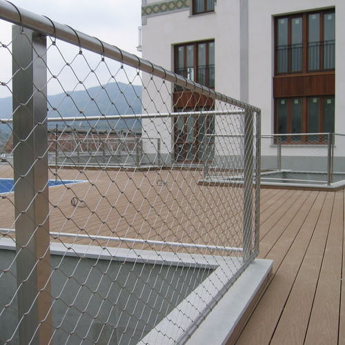 Tela metálica em aço inoxidável - YR-5001 - Shijiazhuang YingRui Metal Products Co., Ltd - para fachada / para guarda-corpo / com malha em losangos