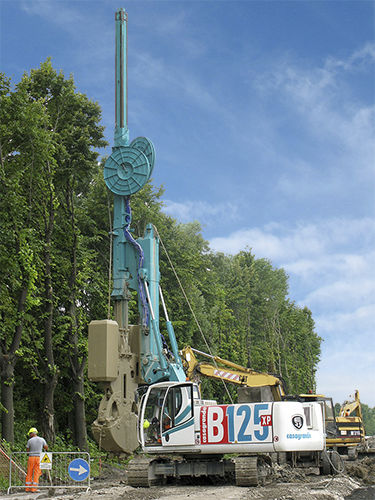 Perfuratriz a diesel - KRC 1 - B125XP - CASAGRANDE - Foundation Division - rotativa / para construção civil / de esteiras