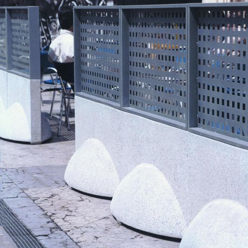 Barreira de proteção - LIMITOT - Mago Urban - fixa / metálica / em concreto