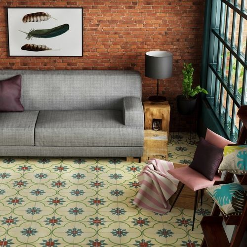 Ladrilho hidráulico em cimento - M 102 - Mosaics Torra | Cement Tiles - fosco / para ambiente externo / para sala