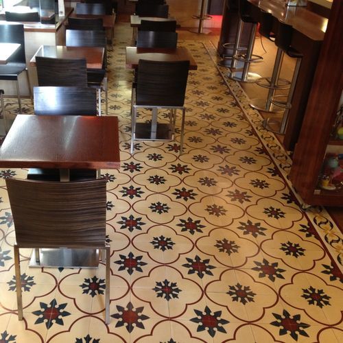Ladrilho hidráulico em cimento - M102M - Mosaics Torra | Cement Tiles - fosco / para ambiente interno / para ambiente externo