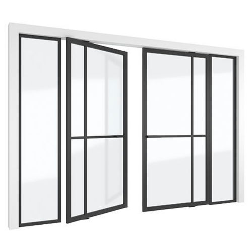 Porta interna - 5730 - PortaPivot - em alumínio anodizado / pivotante / contemporânea