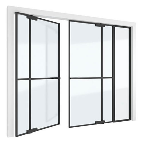 Porta interna - MINI-MAX + - PortaPivot - em alumínio anodizado / pivotante / contemporânea